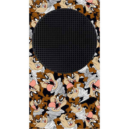 Looney Tunes Taz Super Sized Pattern Xbox Series S Console Skin
